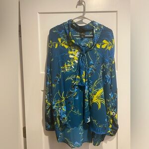 Worthington Floral Chiffon Blouse